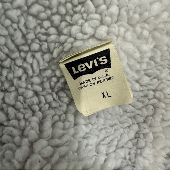 Vintage Levis Denim Sherpa Lined Jacket San Fran Size XL - Picture 8 of 13